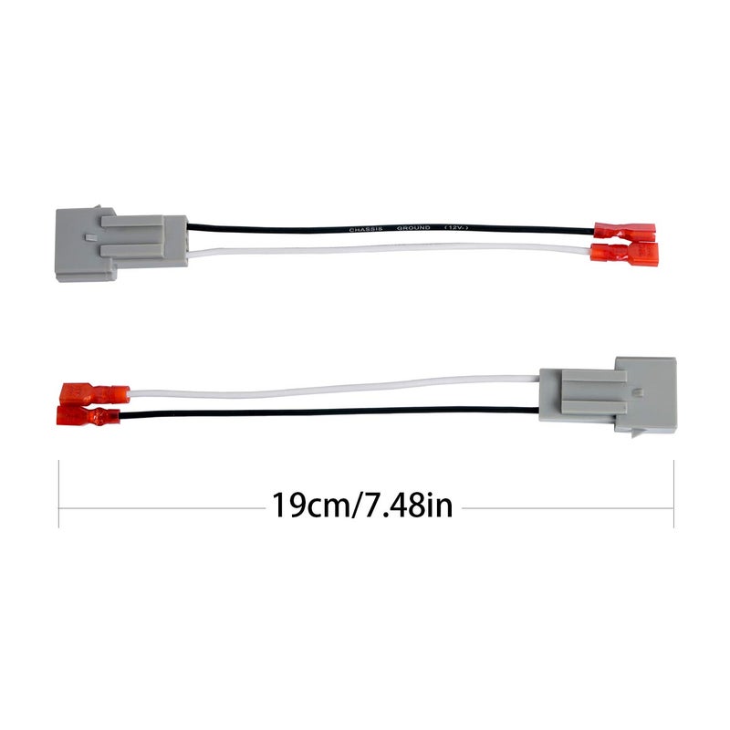 HSTECH 2 Pairs (4 Pack) 72-5512 Speaker Wire Adapters for Select 1989-Up Ford Vehicles - Image 2